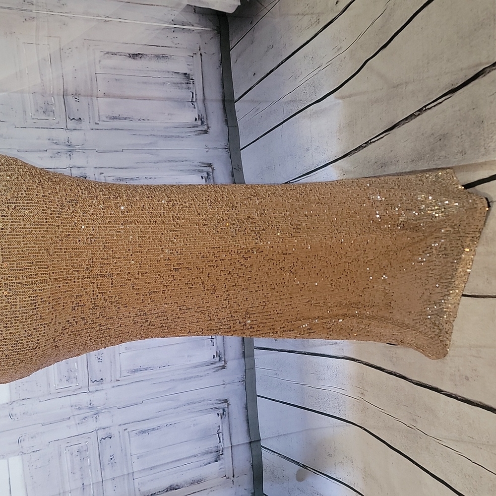 Gold sparkle maxi dress - Picture 3 of 9